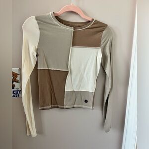 NWT Hollister Color Block Baby Tee Size Small